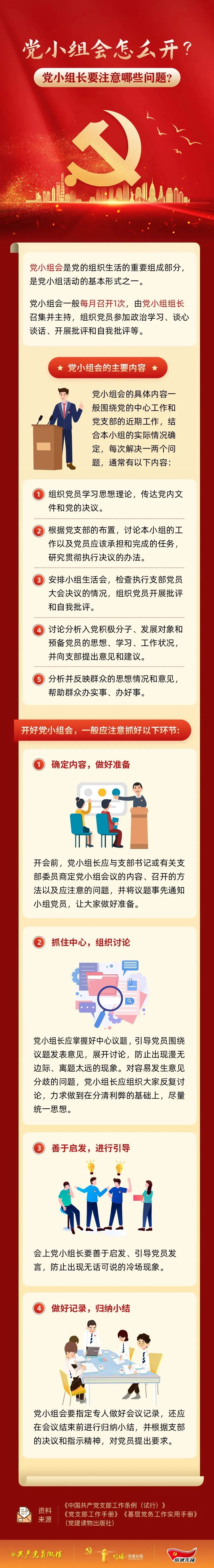 党小组会怎么开？党小组长要注意哪些问题？